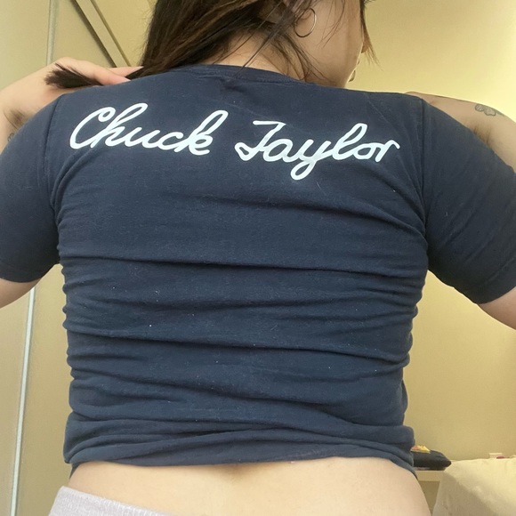 Black Shirt Converse All Star Xsmall Chuck Taylor 15$ - Picture 2 of 2